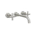 Linsol Tre Cross Handle Bath Set - Brushed Nickel 