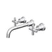 Linsol Tre Cross Handle Bath Set - Chrome 