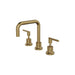 Linsol Tre Lever Handle Basin Set - Brushed Brass 