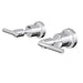 Linsol Tre Lever Handle Wall Top Assemblies - Chrome 
