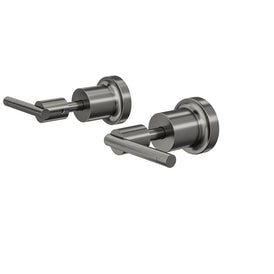 Linsol Tre Lever Handle Wall Top Assemblies - Gunmetal 