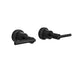 Linsol Tre Lever Handle Wall Top Assemblies - Matte Black 