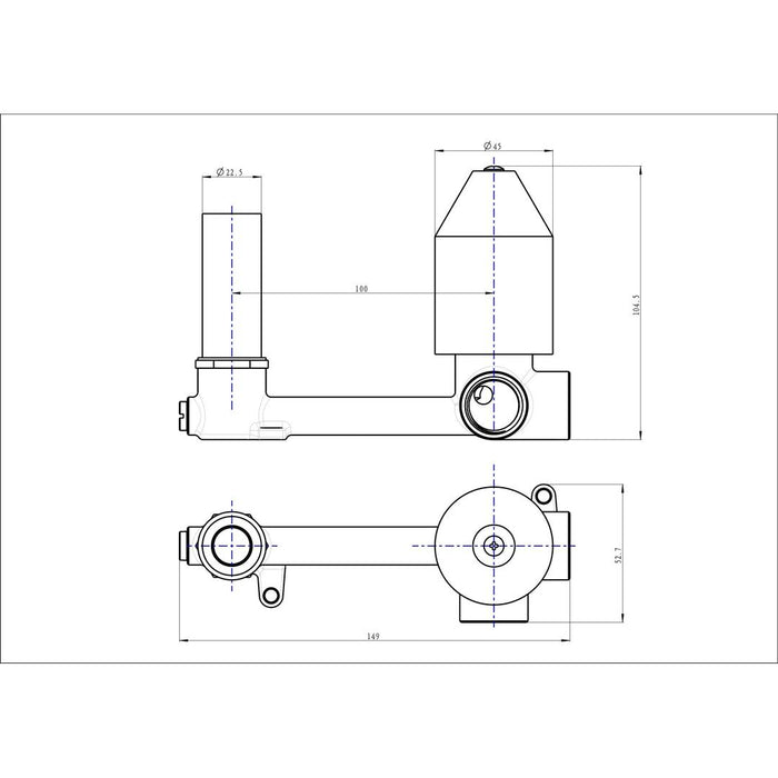 Linsol Universal Multifit Wall Mixer and Spout In Wall Body 