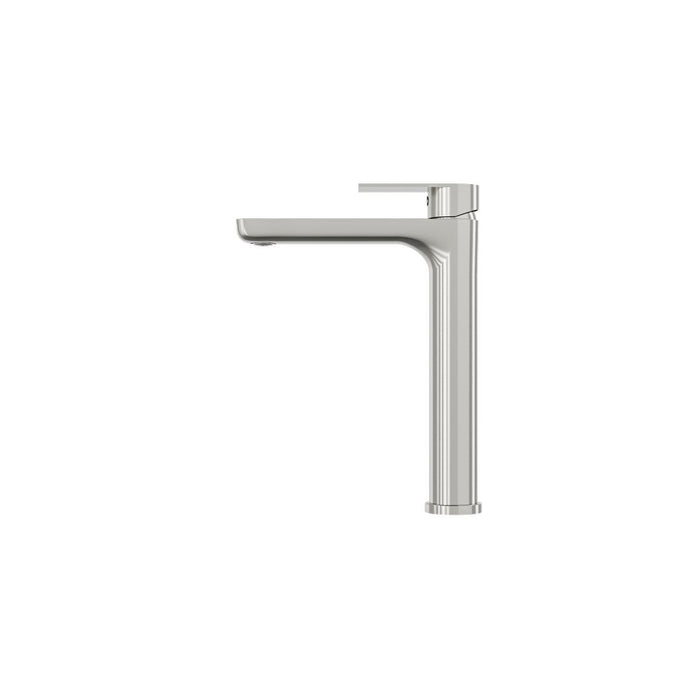 Linsol Vena Tall Basin Mixer - Brushed Nickel 