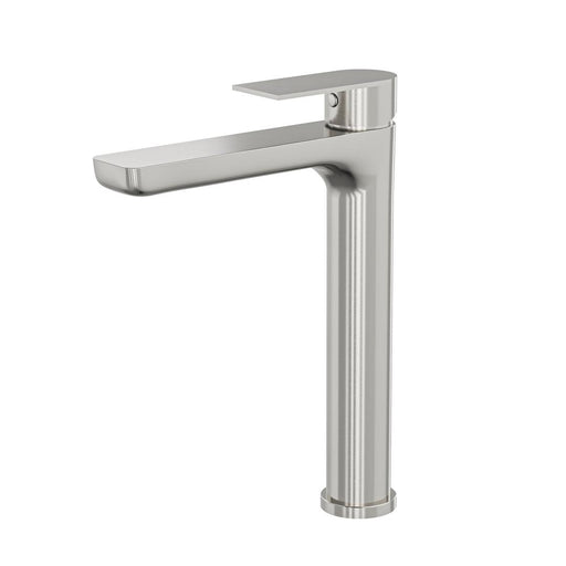 Linsol Vena Tall Basin Mixer - Brushed Nickel 