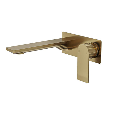 Linsol Vena Wall Basin or Bath Mixer - Brushed Brass 