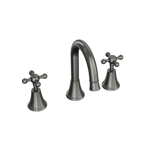 Linsol Vintage Cross Handle Basin Set - Gunmetal 