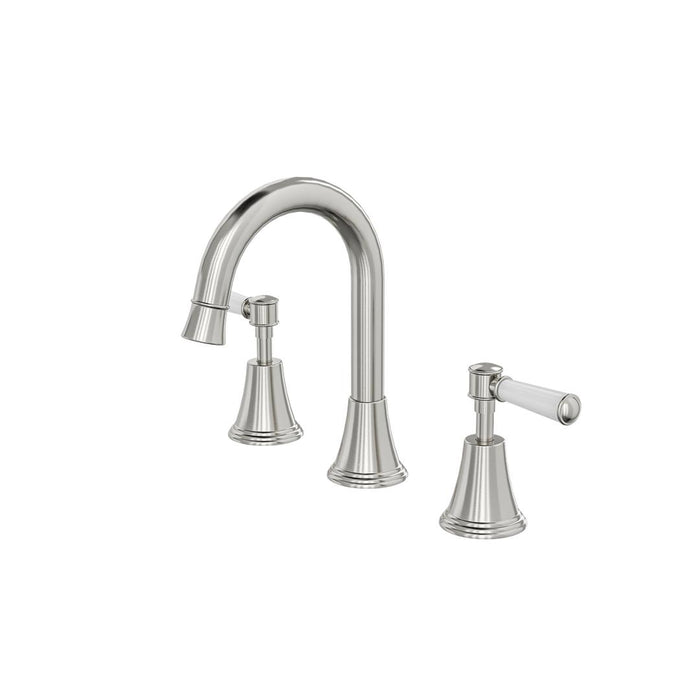 Linsol Vintage Lever Handle Basin Set - Brushed Nickel 