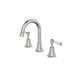 Linsol Vintage Lever Handle Basin Set - Brushed Nickel 