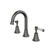 Linsol Vintage Lever Handle Basin Set - Gunmetal 