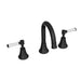 Linsol Vintage Lever Handle Basin Set - Matte Black 