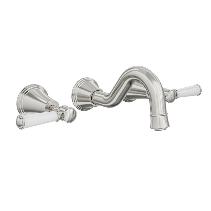 Linsol Vintage Lever Handle Bath Set - Brushed Nickel 