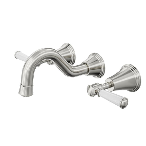Linsol Vintage Lever Handle Bath Set - Brushed Nickel 