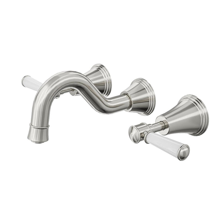 Linsol Vintage Lever Handle Bath Set - Brushed Nickel 