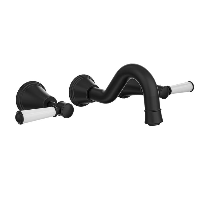Linsol Vintage Lever Handle Bath Set - Matte Black 