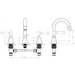 Linsol Vintage Lever Handle Bath Set - Matte Black 