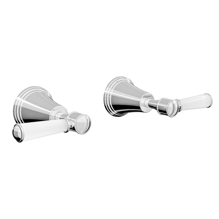 Linsol Vintage Lever Handle Wall Top Assemblies - Chrome 
