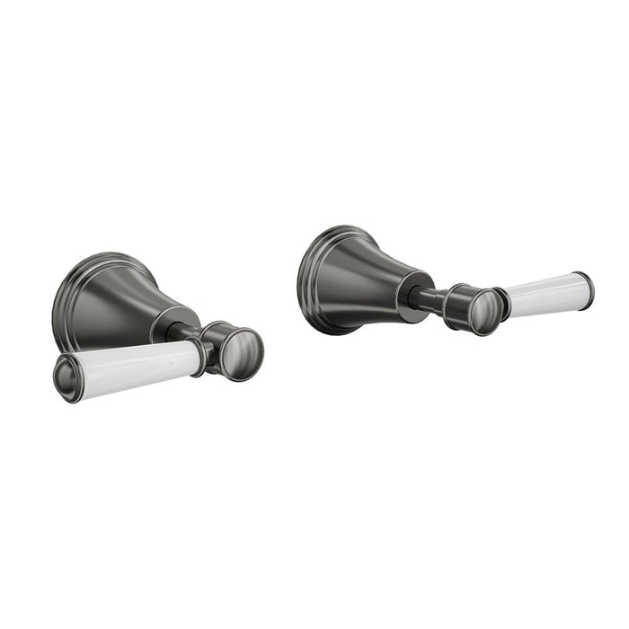 Linsol Vintage Lever Handle Wall Top Assemblies - Gunmetal 