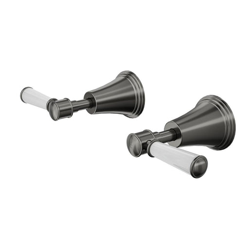Linsol Vintage Lever Handle Wall Top Assemblies - Gunmetal 