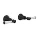 Linsol Vintage Lever Handle Wall Top Assemblies - Matte Black 