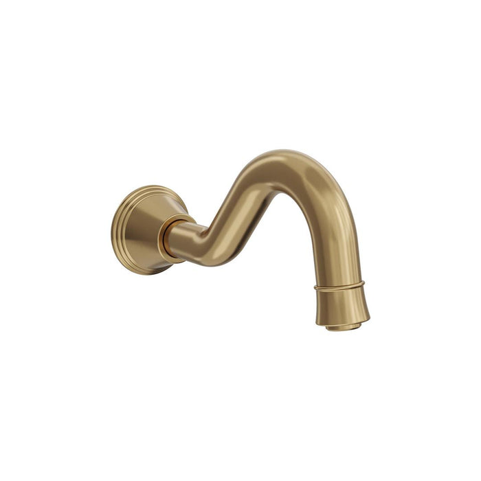 Linsol Vintage Wall Mount Bath Spout - Brushed Brass 
