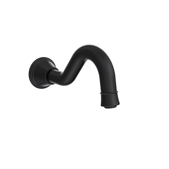 Linsol Vintage Wall Mount Bath Spout - Matte Black 