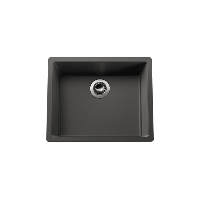Linsol Zenica Single Bowl 556x446mm - Matte Black 