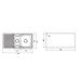 Linsol Zero Sink with Quarter Bowl and Left Hand Tray - Brushed Stainless 