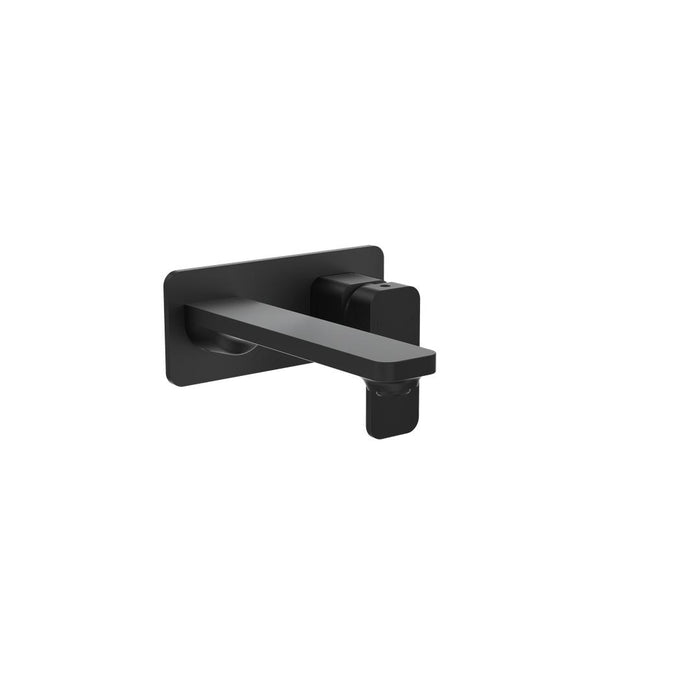Linsol Zia 1-Plate Wall Basin or Bath Mixer Trim Kit - Matte Black 
