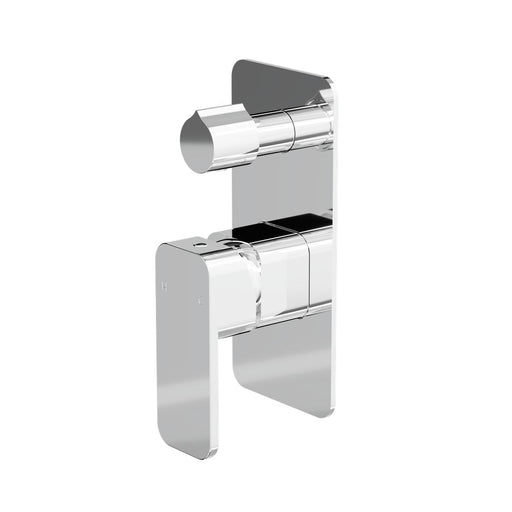 Linsol Zia 1-Plate Wall Mixer with Divertor Trim Kit - Chrome 