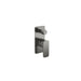 Linsol Zia 1-Plate Wall Mixer with Divertor Trim Kit - Gunmetal 