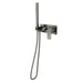 Linsol Zia 1-Plate Wall Mixer with Hand Shower Trim Kit - Gunmetal 