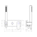 Linsol Zia 1-Plate Wall Mixer with Hand Shower Trim Kit - Matte Black 