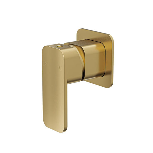 Linsol Zia Wall Mixer Trim Kit - Brushed Brass 