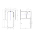 Linsol Zia Wall Mixer Trim Kit - Brushed Nickel 
