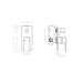 Linsol Zia Wall Mixer with Divertor - Brushed Brass 