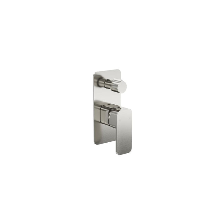 Linsol Zia Wall Mixer with Divertor - Brushed Nickel 