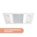 Martec Linux DC – 3 in 1 Bathroom Heater and Exhaust Fan with Tricolour LED Light - Matt White