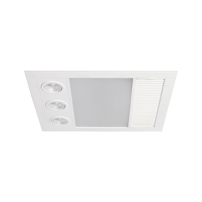 Martec Linux Mini DC – 3 in 1 Bathroom Heater and Exhaust Fan with Tricolour LED Light - Matt White - Additional view