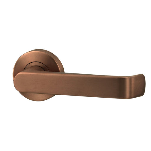 Lockwood Lever V1 Passage Set With Latch - Satin Bronze PVD-VIV1/V1BZPVD-blue-leaf-bathware