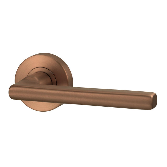 Lockwood Lever V4 Passage Set With Latch - Satin Bronze PVD-VIV1/V4BZPVD-blue-leaf-bathware