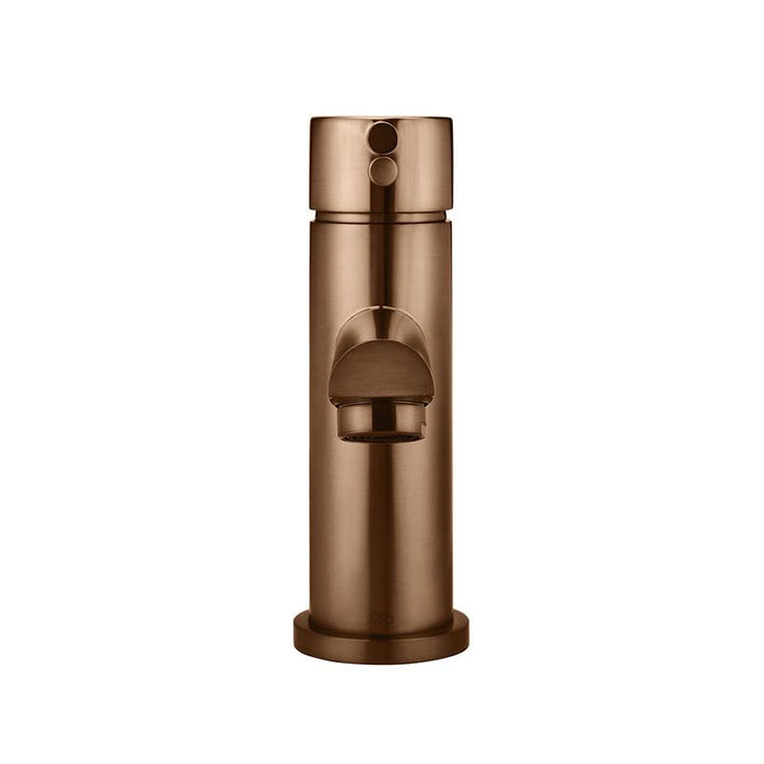 Meir Round Basin Mixer - Lustre Bronze-blue-leaf-bathware