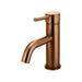 Meir Round Basin Mixer Curved - Lustre Bronze-blue-leaf-bathware