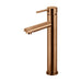 Meir Round Tall Basin Mixer - Lustre Bronze-blue-leaf-bathware