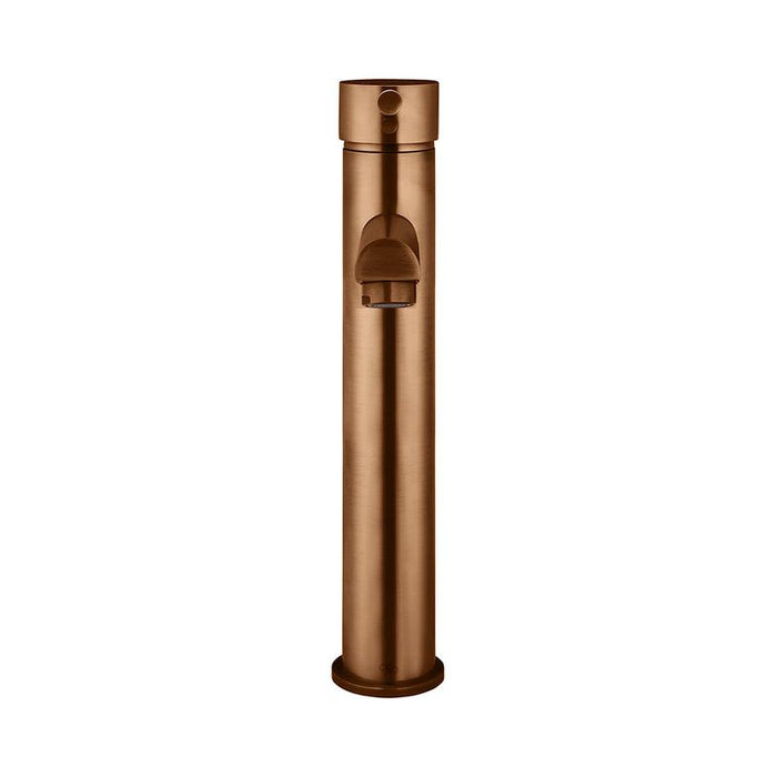 Meir Round Tall Basin Mixer - Lustre Bronze-blue-leaf-bathware