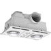 Martec Profile Plus DC 2  3-in-1 Bathroom Heater with 2 Heat Lamps, Exhaust Fan and GU10 LED Light - White - Additional view