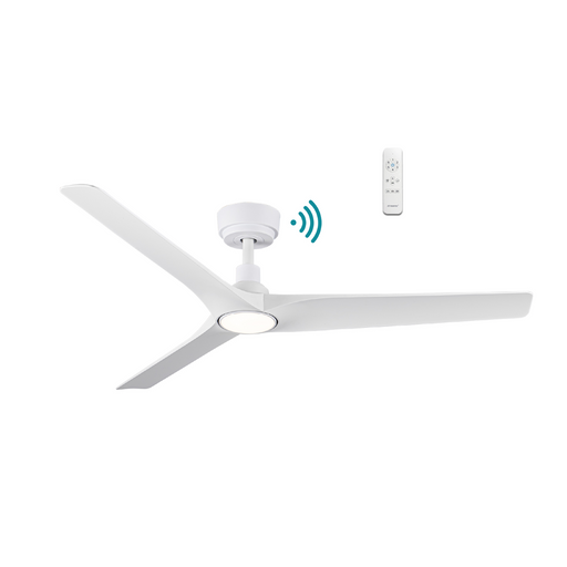 Martec Cordoba DC 52″ Smart Ceiling Fan With WIFI Remote Control + LED light - Matt White