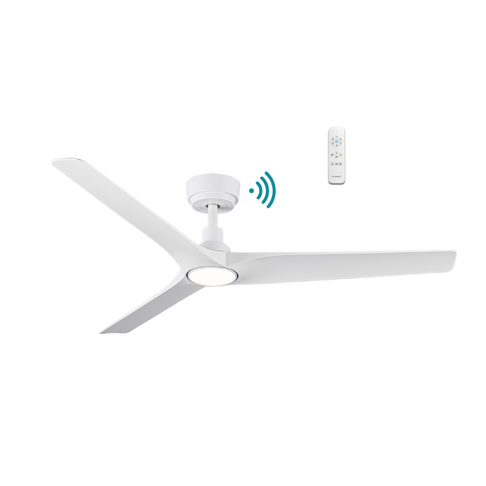 Martec Cordoba DC 52″ Smart Ceiling Fan With WIFI Remote Control + LED light - Matt White