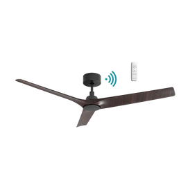 Martec Cordoba DC 52″ Smart Ceiling Fan With WIFI Remote Control - Matt Black/Walnut