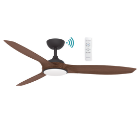 Martec Newport DC 56″ Smart Ceiling Fan With WIFI Remote Control + LED light - Old Bronze / Walnut
